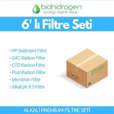 Alkali Premium Filtre Seti - 6'lı Set - SERVİS DAHİL