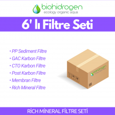 Rich Mineral Filtre Seti - 6'lı Set - SERVİS DAHİL