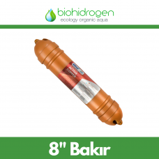 8" H2W+ Mineral Aktif Bakır Filtre pH 8,5