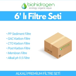 Alkali Premium Filtre Seti - 6'lı Set - SERVİS DAHİL