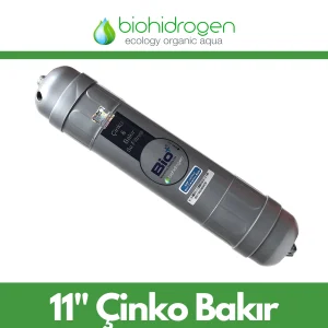 11" pH 9 Alkali Çinko ve Bakır Mineralli Su Filtresi
